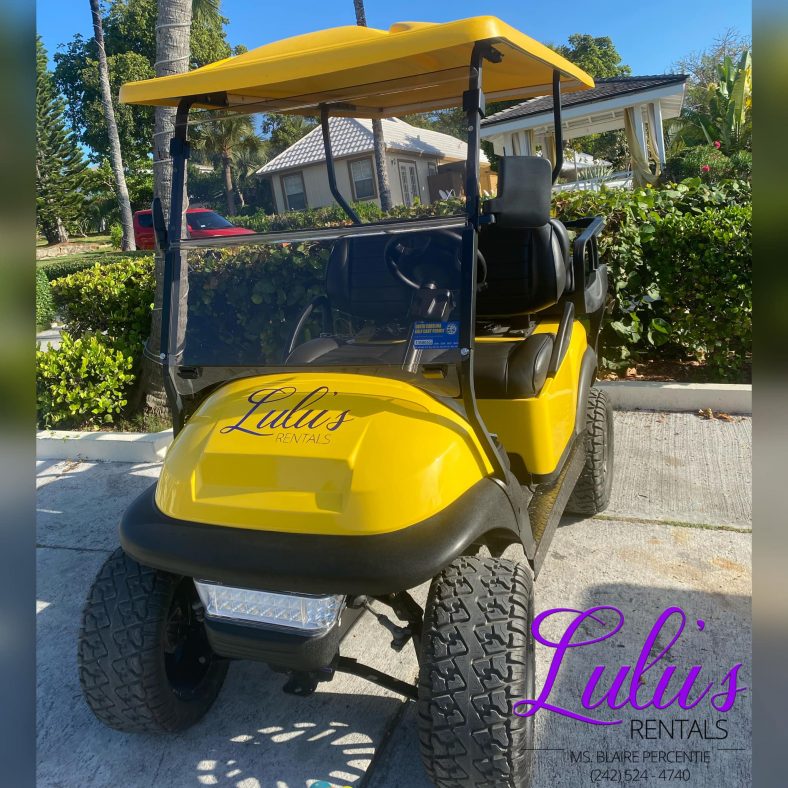 4 Seater Elite Golf Cart Lulu's Golf Cart Rentals